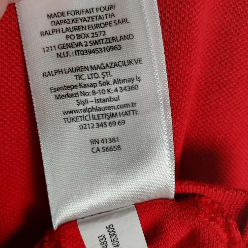 Polo Ralph Lauren Classic Fit Mesh Polo Shirt Mens M Red Pony Cotton